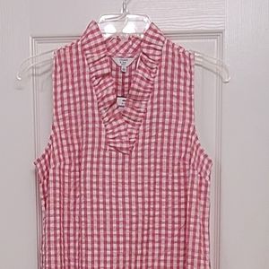 NWT Gingham Shift Dress by Crown & Ivy